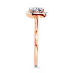 1.37 Ct Cushion Halo Ring