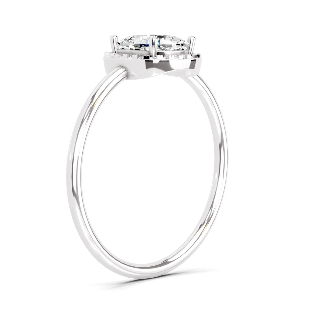 1.37 Ct Cushion Halo Ring
