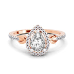 1.37 Ct Cushion Halo Ring