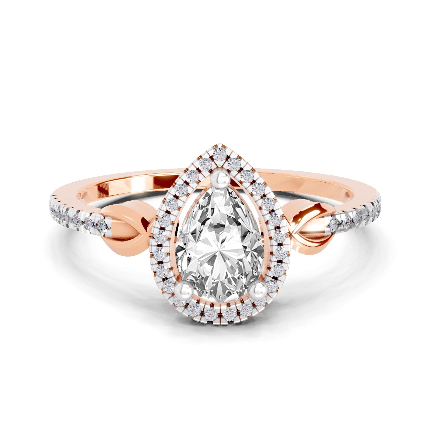 1.37 Ct Cushion Halo Ring