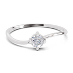 Sparkles 0.18 Ct Celestial Twist Diamond Engagement Ring in 14K Gold