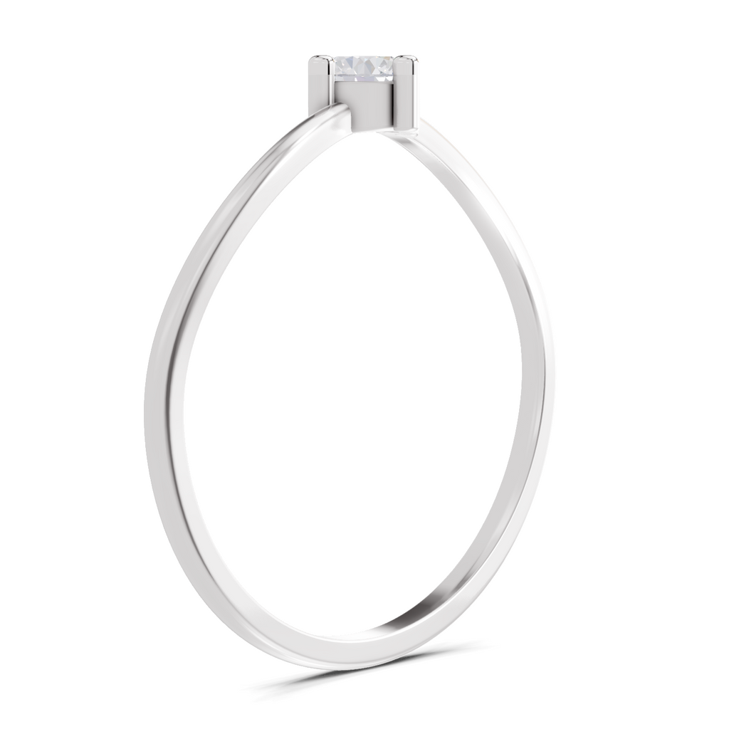Sparkles 0.18 Ct Celestial Twist Diamond Engagement Ring in 14K Gold
