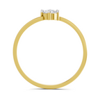 Sparkles 0.18 Ct Celestial Twist Diamond Engagement Ring in 14K Gold