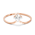 Sparkles 0.18 Ct Celestial Twist Diamond Engagement Ring in 14K Gold