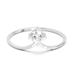 Sparkles 0.18 Ct Solitaire Diamond Engagement Ring in 14K Gold