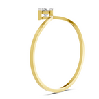 Sparkles 0.18 Ct Solitaire Diamond Engagement Ring in 14K Gold