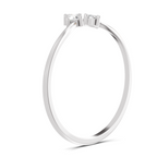 Sparkles 0.18 Ct Trinity Diamond Engagement Ring in 14K Gold