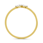 Sparkles 0.18 Ct Trinity Diamond Engagement Ring in 14K Gold