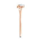 Sparkles 0.18 Ct Trinity Gleam Diamond Engagement Ring in 14K Gold