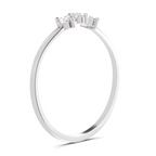 Sparkles 0.18 Ct Trinity Gleam Diamond Engagement Ring in 14K Gold
