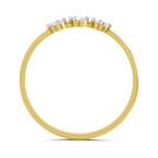 Sparkles 0.18 Ct Trinity Gleam Diamond Engagement Ring in 14K Gold