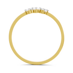 Sparkles 0.18 Ct Trinity Spark Diamond Engagement Ring in 14K Gold