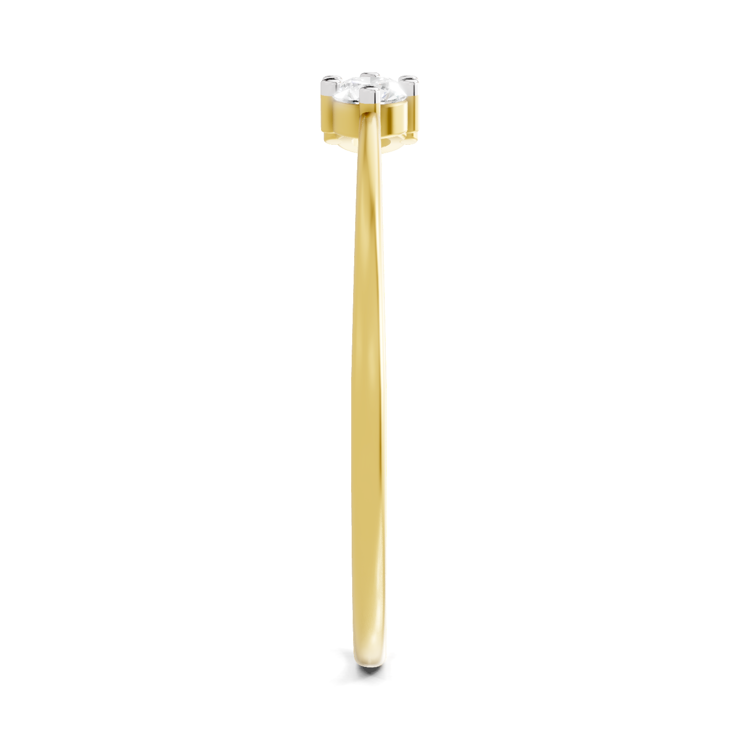 Sparkles 0.18 Ct Trinity Spark Diamond Engagement Ring in 14K Gold