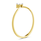 Sparkles 0.25 Ct Luna Solitaire Diamond Engagement Ring in 14K Gold