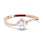 Sparkles 0.25 Ct Solitaire Diamond Engagement Ring in 14K Gold