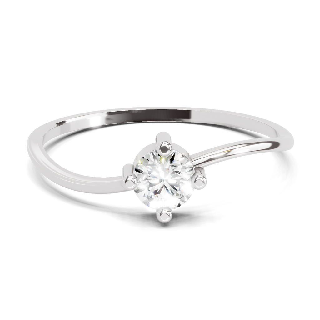 Sparkles 0.25 Ct Solitaire Diamond Engagement Ring in 14K Gold