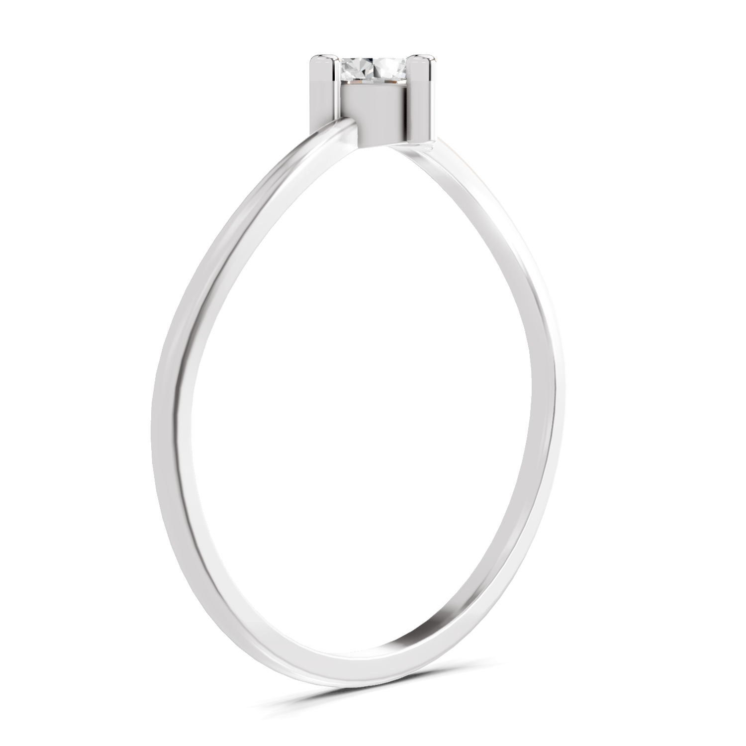 Sparkles 0.25 Ct Solitaire Diamond Engagement Ring in 14K Gold