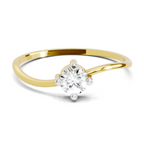 Sparkles 0.25 Ct Solitaire Diamond Engagement Ring in 14K Gold