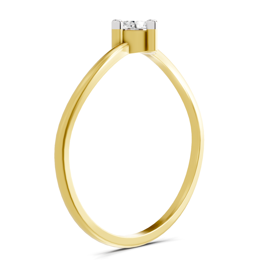 Sparkles 0.25 Ct Solitaire Diamond Engagement Ring in 14K Gold