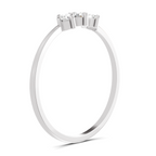 Sparkles 0.24 Ct Three Stone Diamond Engagement Ring in 14K Gold