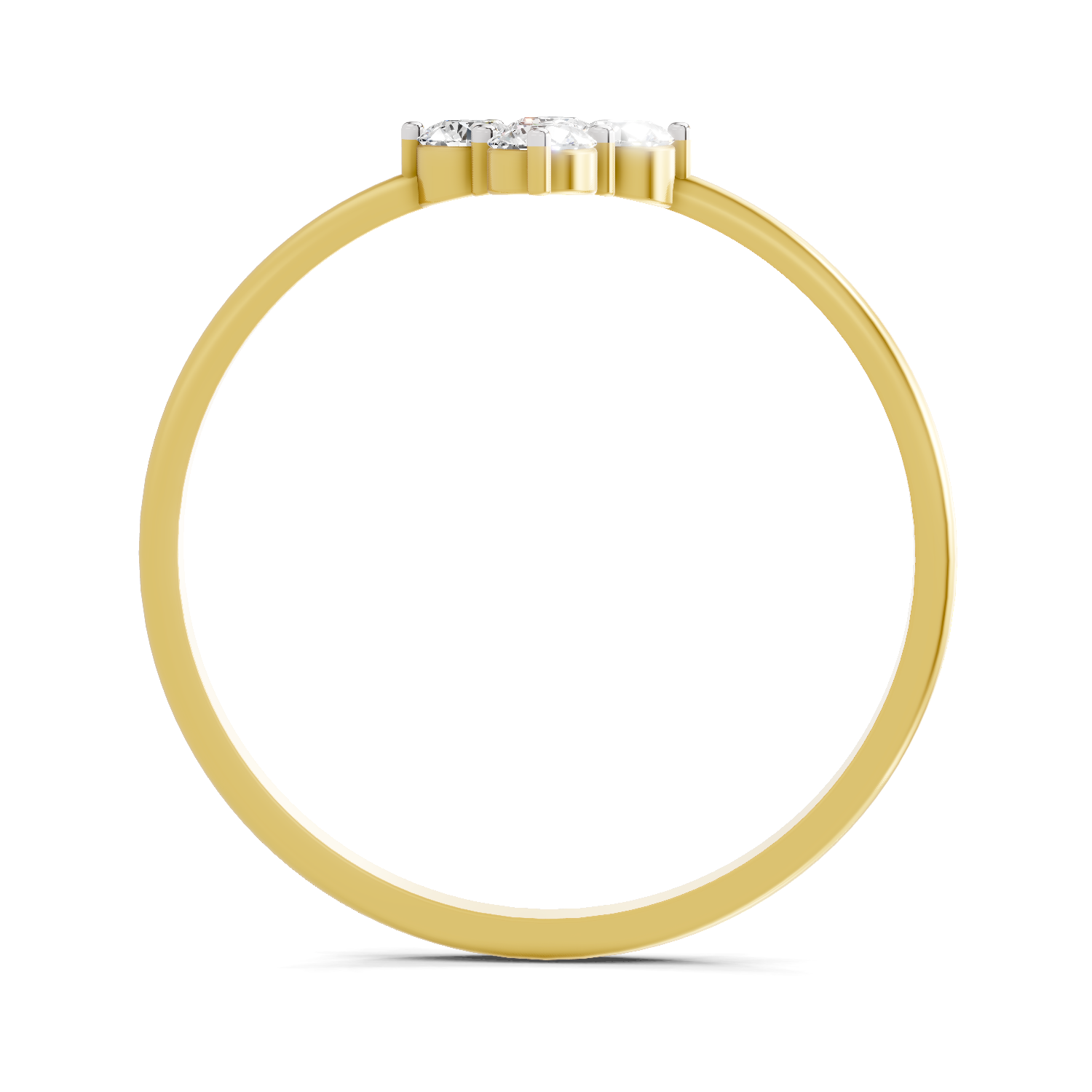 Sparkles 0.24 Ct Floral Diamond Engagement Ring in 14K Gold