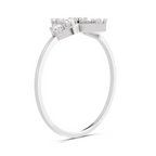 0.31 Carat Four Petal Diamond Engagement Ring