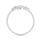 0.31 Carat Four Petal Diamond Engagement Ring