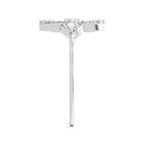 0.31 Carat Four Petal Diamond Engagement Ring