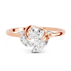 Sparkles 0.25 Ct Blossom Diamond Engagement Ring in 14K Gold