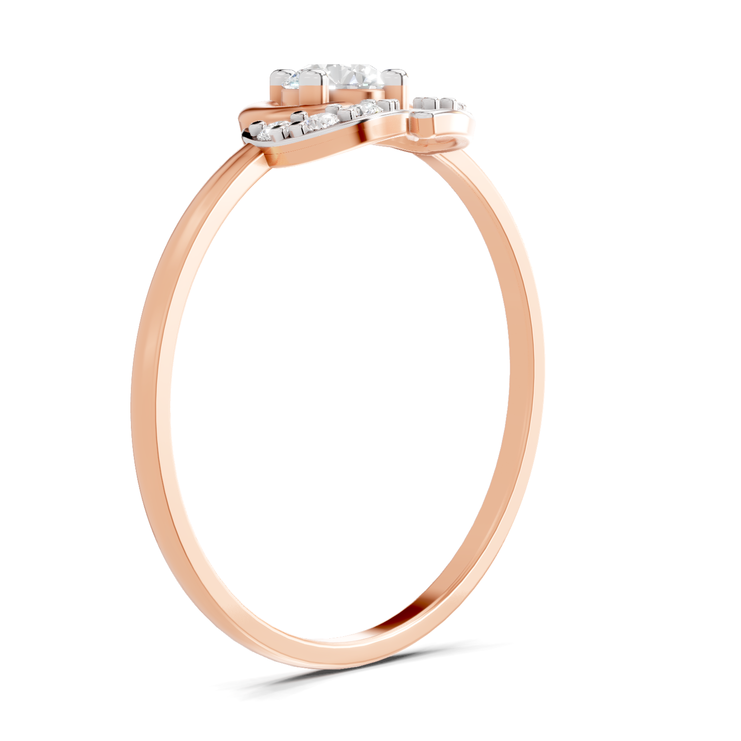 Sparkles 0.25 Ct Blossom Diamond Engagement Ring in 14K Gold