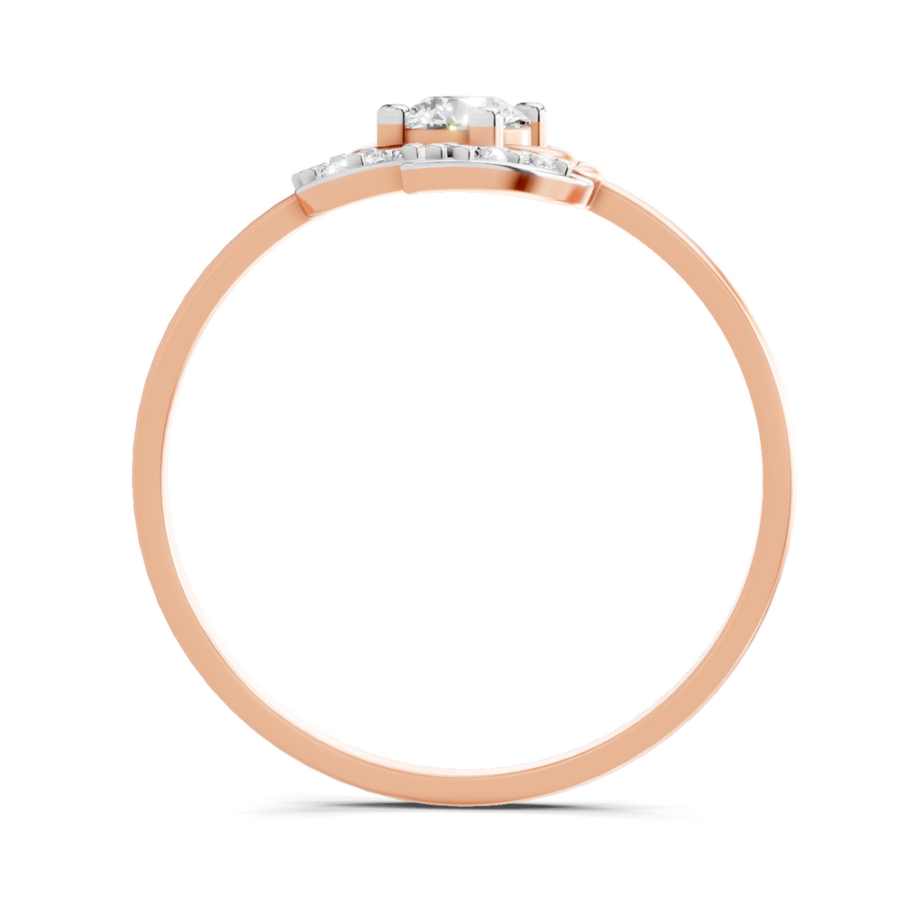 Sparkles 0.25 Ct Blossom Diamond Engagement Ring in 14K Gold