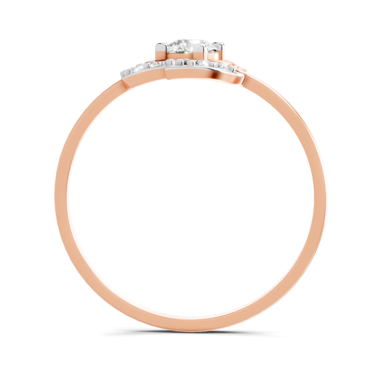 Sparkles 0.25 Ct Blossom Diamond Engagement Ring in 14K Gold