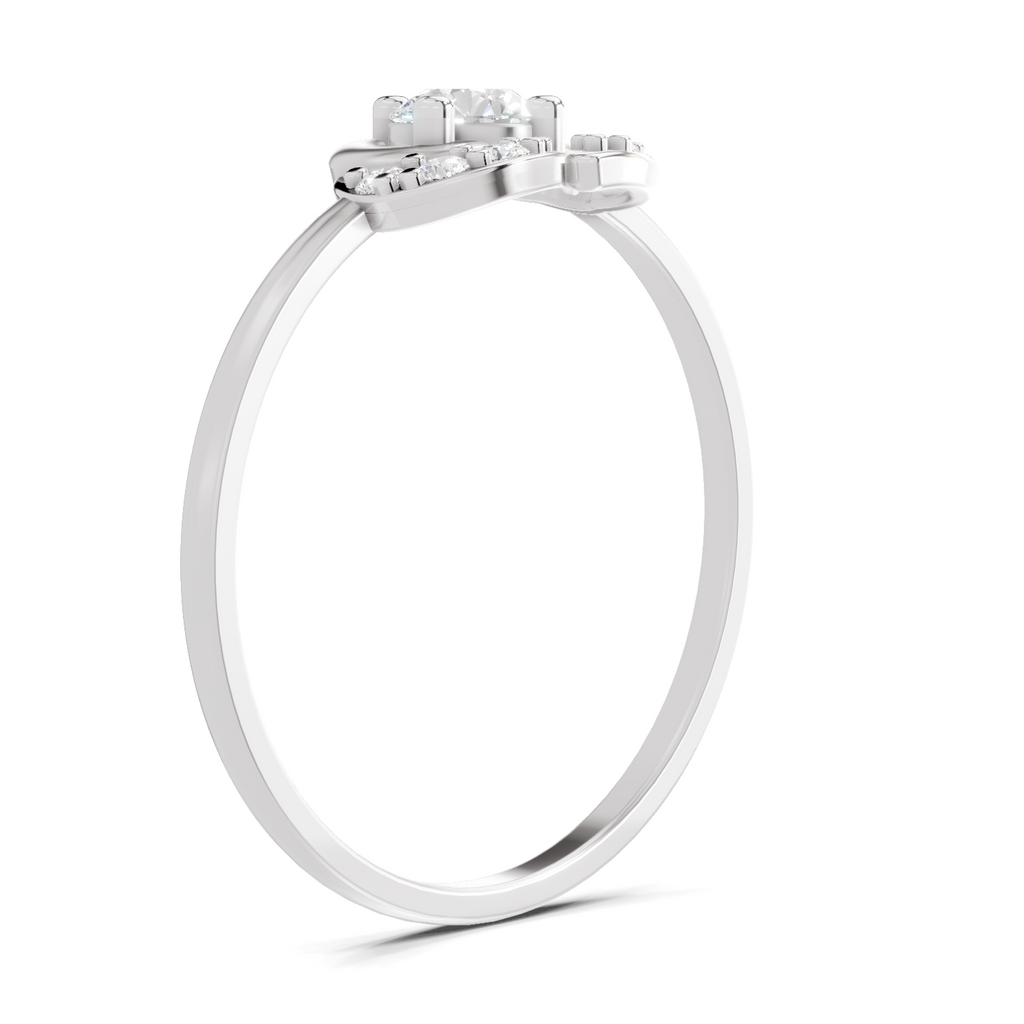 Sparkles 0.25 Ct Blossom Diamond Engagement Ring in 14K Gold