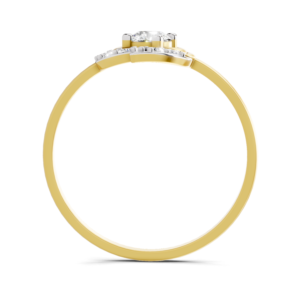 Sparkles 0.25 Ct Blossom Diamond Engagement Ring in 14K Gold