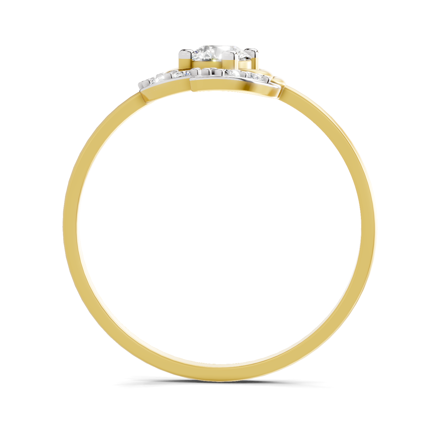 Sparkles 0.25 Ct Blossom Diamond Engagement Ring in 14K Gold
