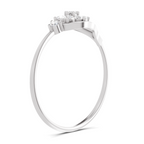 Sparkles 0.20 Ct Cluster Diamond Engagement Ring in 14K