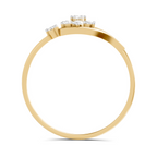 Sparkles 0.20 Ct Cluster Diamond Engagement Ring in 14K