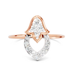 Sparkles 0.20 Ct Cluster Diamond Engagement Ring in 14K