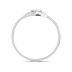 Sparkles 0.25 Ct Lotus Diamond Engagement Ring in 14K Gold