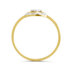 Sparkles 0.25 Ct Lotus Diamond Engagement Ring in 14K Gold