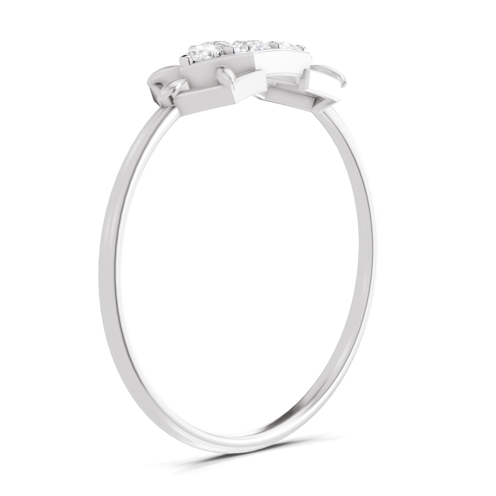 Sparkles 0.23 Ct Cluster Diamond Engagement Ring in 14k