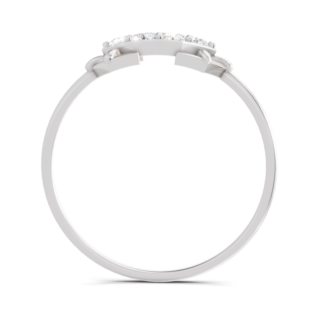 Sparkles 0.23 Ct Cluster Diamond Engagement Ring in 14k