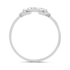 Sparkles 0.23 Ct Cluster Diamond Engagement Ring in 14k