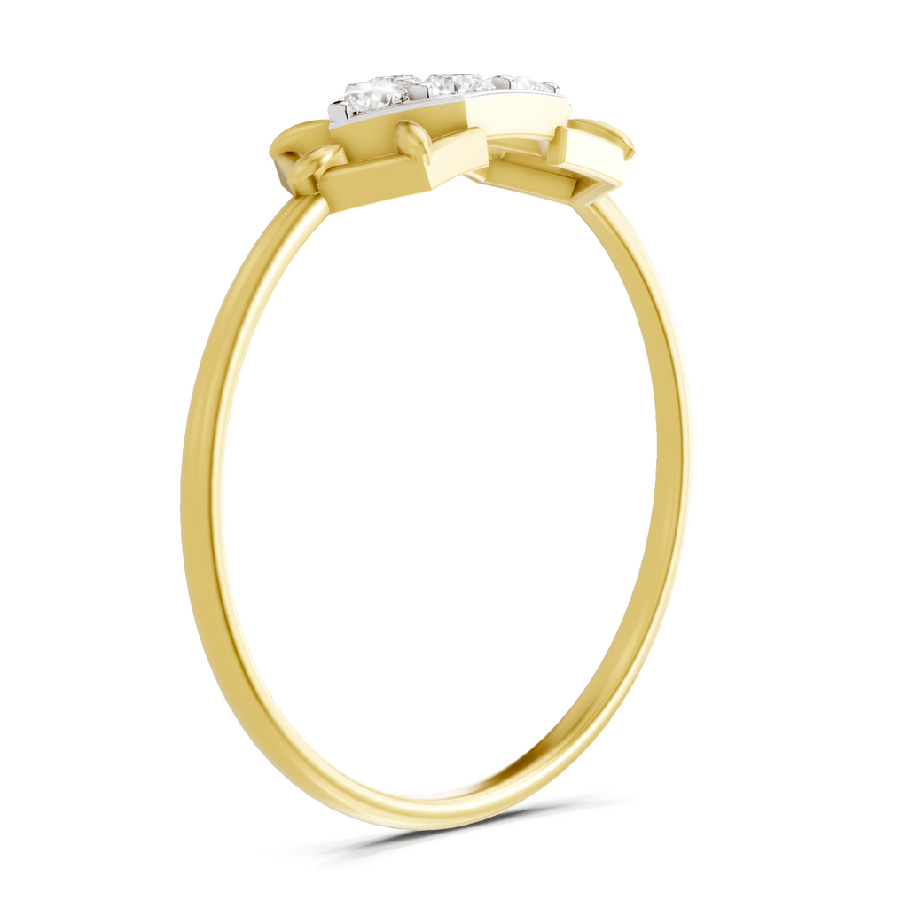 Sparkles 0.23 Ct Cluster Diamond Engagement Ring in 14k