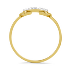 Sparkles 0.23 Ct Cluster Diamond Engagement Ring in 14k