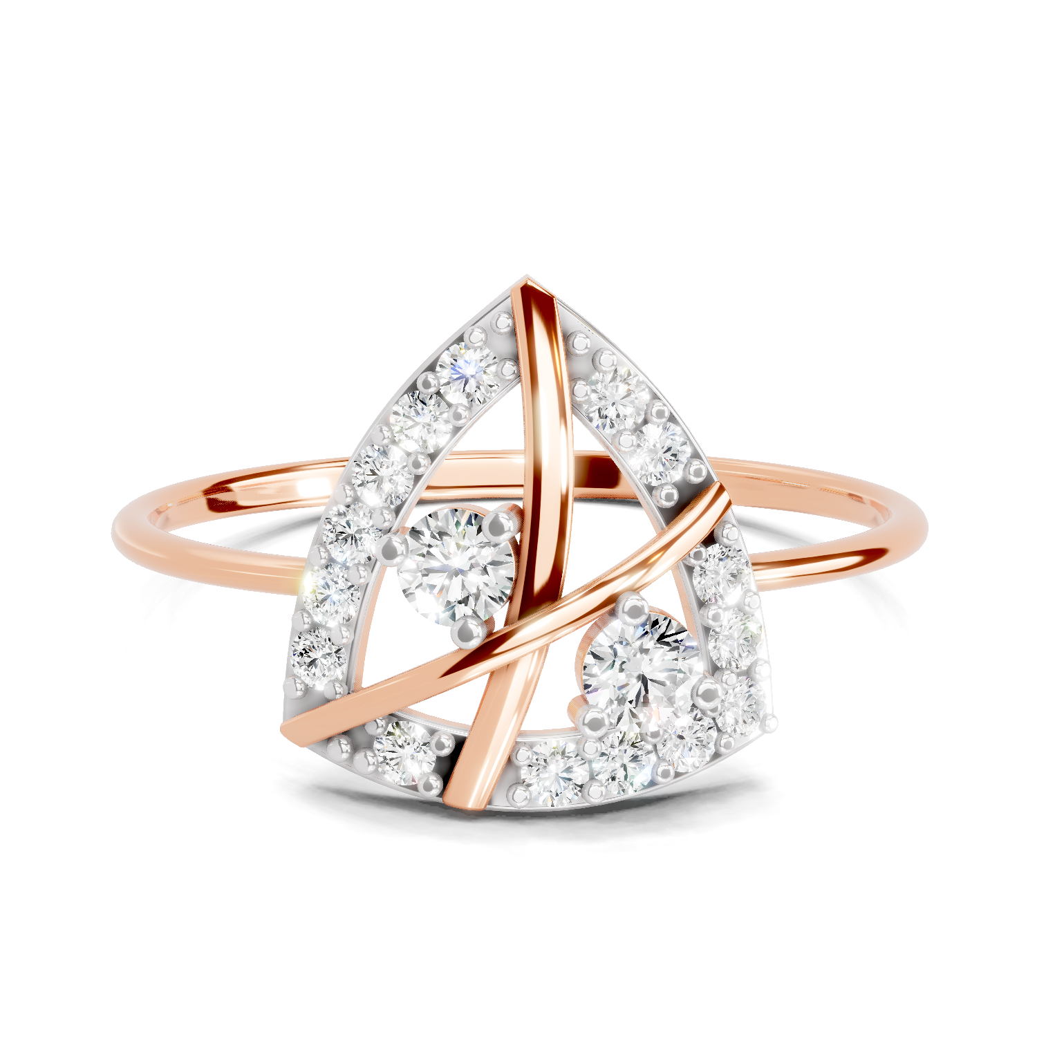 0.29 Carat Cluster Diamond Engagement Ring