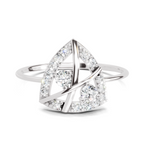 0.29 Carat Cluster Diamond Engagement Ring