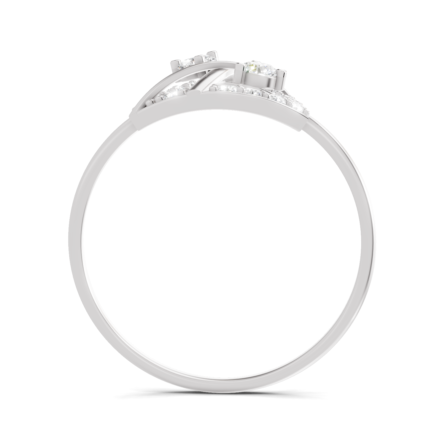 0.29 Carat Cluster Diamond Engagement Ring