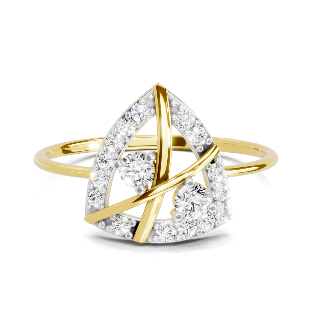 0.29 Carat Cluster Diamond Engagement Ring