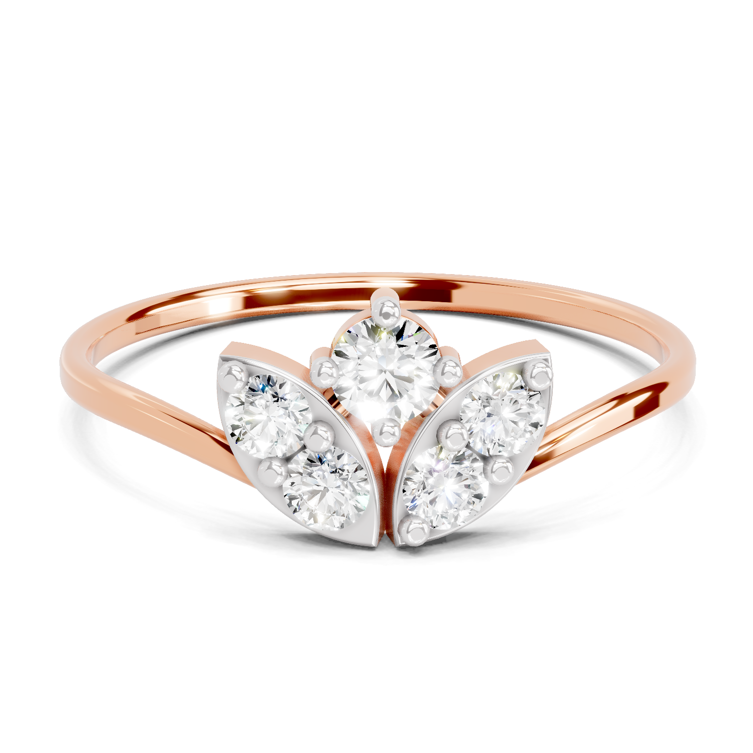 0.25 Carat Floral Grace Diamond Engagement Ring